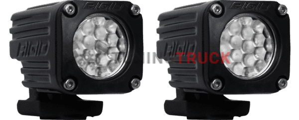 Комплект фар RIGID Ignite (1 светодиод) - рабочий свет (черные), 2 шт.
