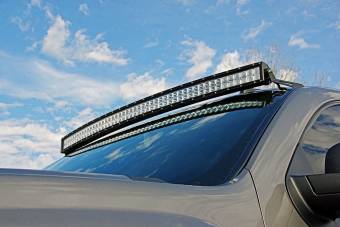 Кронштейн для закругленной LED балки 50'' над лобовым стеклом Chevrolet Tahoe 4WD  2007-2013 (GMT-900)