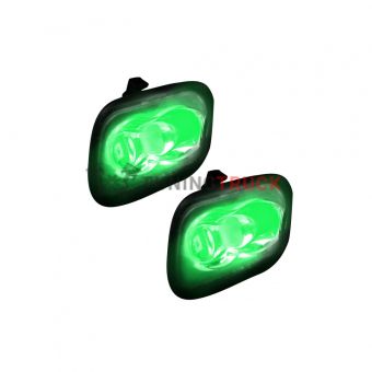 Ford 15-17 F150 & 17-18 RAPTOR & 17-18 SUPERDUTY Ultra High Power LED Mirror / Puddle Light Kit - GREEN