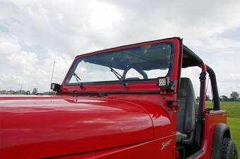 Крепление фары, низ рамки лобового стекла Jeep Wrangleк YJ 87-95