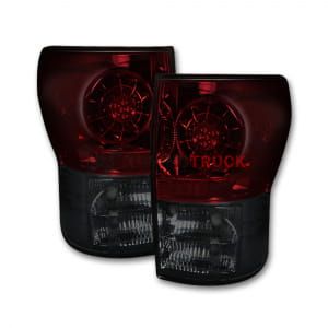 Toyota Tundra 07-13 LED Taillights - Dark Red Smoked Lens
