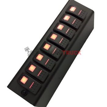 JK Add On Switch Panel For 8 Circuit SE System 07-08 Wrangler JK Red sPOD