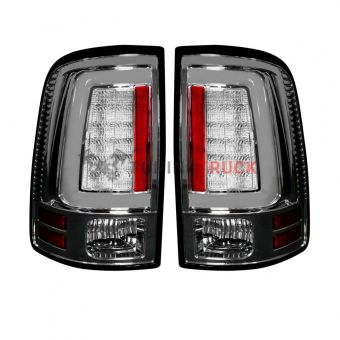 Dodge 09-14 RAM 1500 & 10-14 RAM 2500/3500 OLED TAIL LIGHTS (Replaces Factory OEM Halogen Tail Lights) - Clear Lens