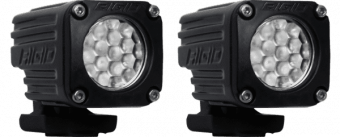 Комплект фар RIGID Ignite (1 светодиод) - рабочий свет (черные), 2 шт. 