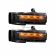 Ford 15-17 F150 & 17-18 RAPTOR Side Mirror Lenses w AMBER LED Turn Signals (2-Piece Set) - Smoked Lens