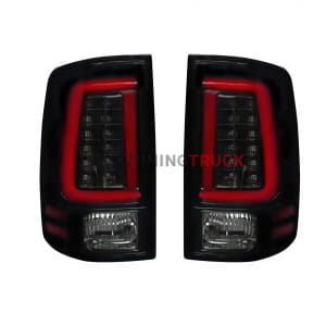 Dodge 09-14 RAM 1500 & 10-14 RAM 2500/3500 OLED TAIL LIGHTS (Replaces Factory OEM Halogen Tail Lights) - Smoked Lens