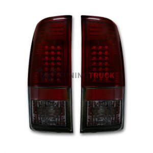 Ford Superduty F250HD/350/450/550 08-16 LED TAIL LIGHTS - Dark Red Smoked Lens