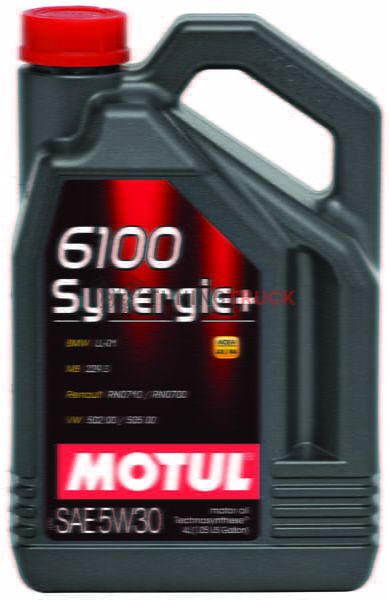 4 л MOTUL 6100 SYNERGIE+ 10W-40 для бензиновых и дизельных двигателей, изготовленное по технологии Technosynthese®