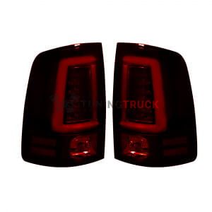 Dodge 13-17 RAM 1500/2500/3500 OLED TAIL LIGHTS (Replaces Factory OEM LED Tail Lights ONLY) - Red Lens