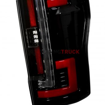 Ford Superduty F250/350/450/550 17-18 (Replaces OEM Halogen Style Tail Lights) OLED TAIL LIGHTS - Smoked Lens