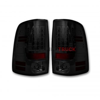 Dodge 09-14 RAM 1500 & 10-14 RAM 2500/3500 OLED TAIL LIGHTS (Replaces Factory OEM Halogen Tail Lights) - Smoked Lens