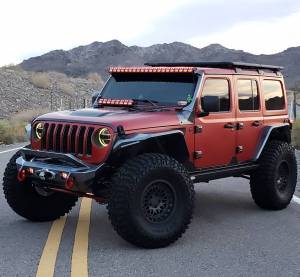 Крепление над лобовым стеклом фары RIGID ADAPT 50″ для JEEP Wrangler JL 