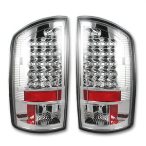 Dodge 07-08 RAM 1500 & 07-09 RAM 2500/3500 LED TAIL LIGHTS - Clear Lens