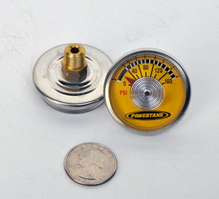 Спиральный плоский манометр 0-160 PSI, виброустойчивый