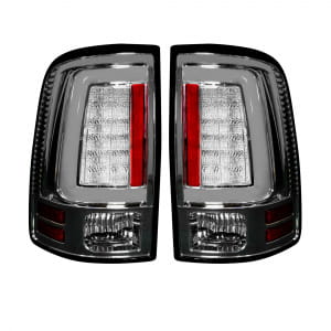 Dodge 09-14 RAM 1500 & 10-14 RAM 2500/3500 OLED TAIL LIGHTS (Replaces Factory OEM Halogen Tail Lights) - Clear Lens