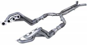 Длиннотрубные выпускные коллекторы 1-3/4"×3'' с катализаторами для Ford Mustang 5.0L Coyote 2018+