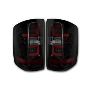 Chevy Silverado 16-17 1500/2500/3500 (Replaces Factory OEM LED Tail Lights ONLY - Also Fits GMC Sierra 15-17 Dually Body Style with Factory OEM LED Tail Lights ONLY) OLED TAIL LIGHTS - Smoked Lens