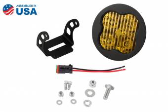Круглый желтый противотуманный LED-модуль SS3 PRO SAE