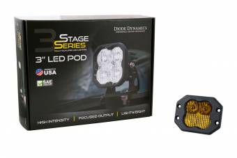 Желтый врезной LED-модуль SS3 Pro, рабочий свет