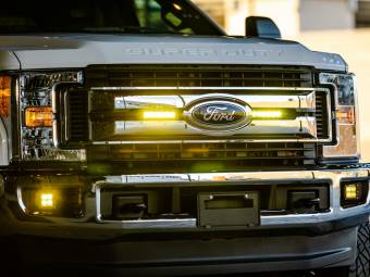 Комплект янтарных противотуманных LED-фар серия Dually SAE PRO 