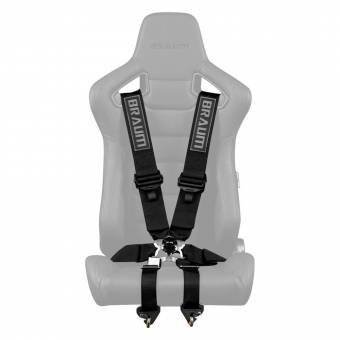 Ремень 6-ти точечный Point 3" FIA Certified Racing Harness - Black