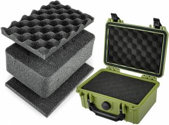 Кейс №1 противоударный влагозащищенный с поропластом OD Green
