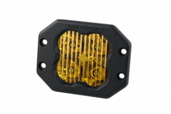 Желтый врезной LED-модуль SS3 Pro с янтарной подсветкой, водительский свет