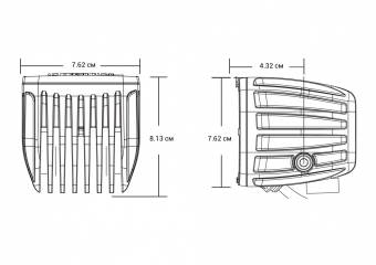 Комплект янтарных противотуманных LED-фар серия Dually SAE PRO 