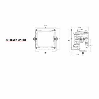 Фары RIGID D-XL серия PRO, водительский свет 