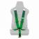 Ремень 5-ти точечный 3" SFI Approved Racing Harness - Green