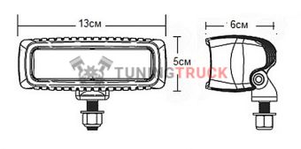 LED-фара SR-Q серия PRO, водительский свет 