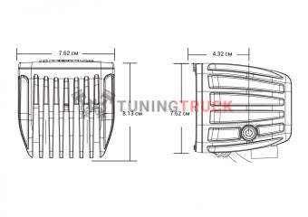 Комплект янтарных противотуманных LED-фар серия Dually SAE PRO 