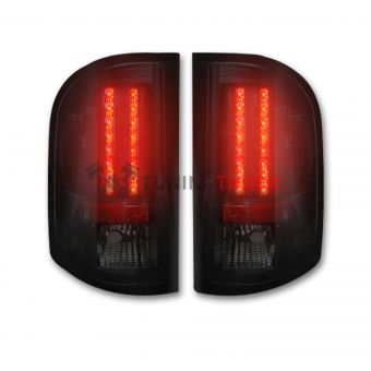 Chevy Silverado 07-13 Single-Wheel & 07-14 Dually & GMC Sierra 07-14 (Dually Only) 2nd GEN Body Style LED TAIL LIGHTS - Smoked Lens