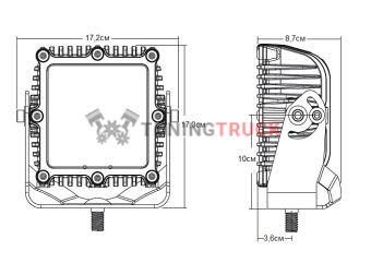 LED-фара Q-серия PRO, ближний свет 