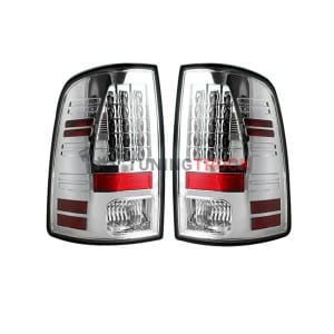 Dodge 09-14 RAM 1500 & 10-14 RAM 2500/3500 LED TAIL LIGHTS (Replaces Factory OEM Halogen Tail Lights) - Clear Lens