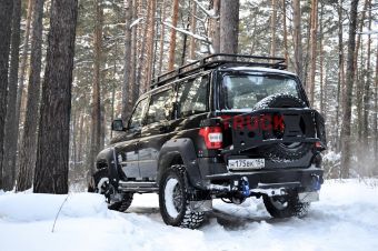 Универсальный экспедиционный багажник BMS Yukon для УАЗ Патриот, кунг Tundra DC, покрытие Raptor