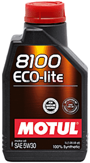 1 л MOTUL 8100 ECO-LITE 5W-30 энергосберегающее масло для бензиновых двигателей