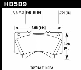 Тормозные колодки передние для Toyota LC200 Lexus LX570/LX450 HAWK superduty