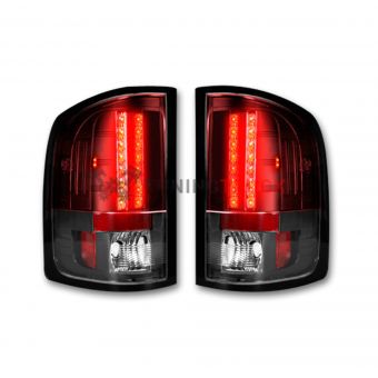 Chevy Silverado 07-13 Single-Wheel & 07-14 Dually & GMC Sierra 07-14 (Dually Only) 2nd GEN Body Style LED TAIL LIGHTS - Red Lens