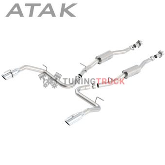 Выхлопная система CAT BACK (76мм, 3″) для Mustang GT V8-5.0 - звук ATAK