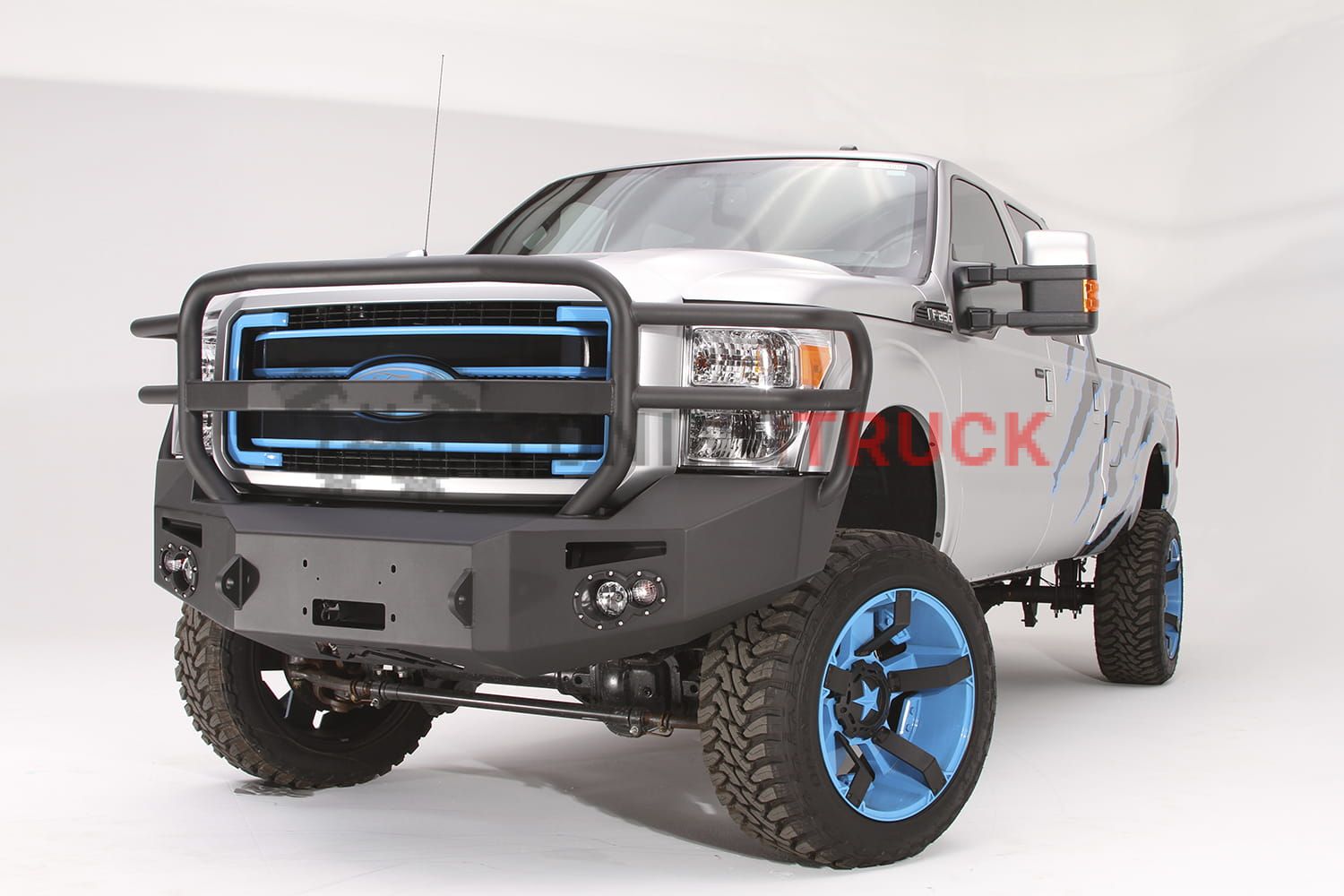 2011-2016 Ford Super Duty F250 - F350 Winch Bumper w/ Full Grill Guard