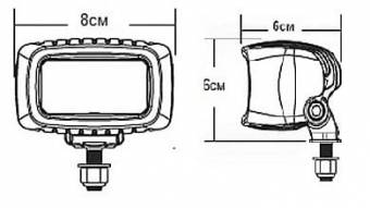 Противотуманные фары SAE-Серия SR-M (2 светодиода)  