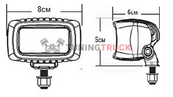 Задние красные LED-фары Rigid серия SR-M 