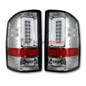 GMC Sierra 16-17 1500/2500/3500 (Only Fits Single Wheel Body Style Trucks with Factory OEM LED Tail Lights) OLED TAIL LIGHTS - Clear Lens