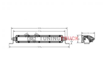 Фара Rigid 10" SR-Серия (10 светодиодов) - ближний свет 