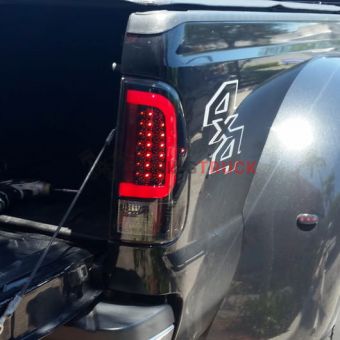 Ford Superduty F250HD/350/450/550 99-07 & F150 97-03 Straight aka "Style" Side OLED Tail Lights - Red Lens