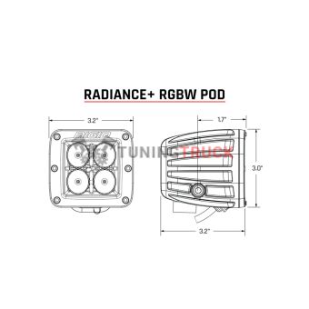 LED-модуль Rigid Radiance Pod с RGB-подсветкой корпуса 